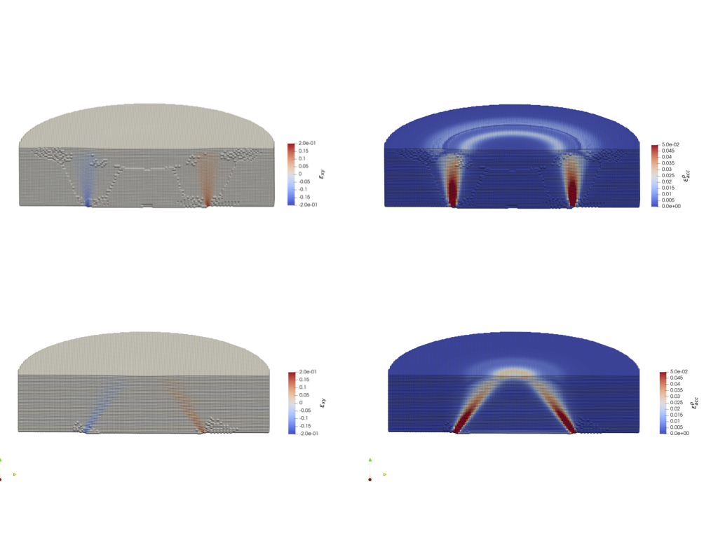 Kilauea collapse simulation